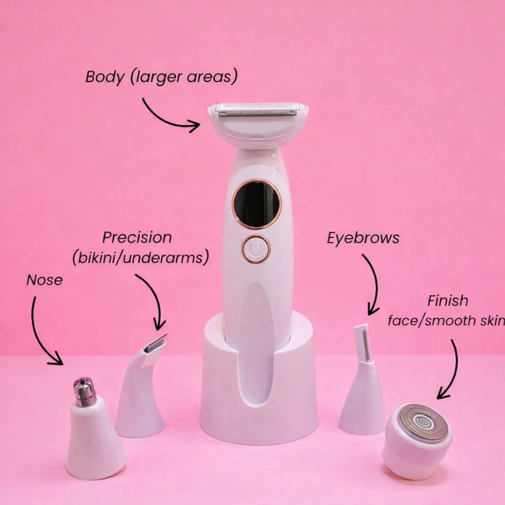 SilkyGlow 5-in-1 Electric Shaver